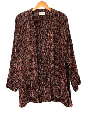 Barbara Holloway Adobe Jewel Jacket NWT Handwoven Chenille Artisan Wearable Art